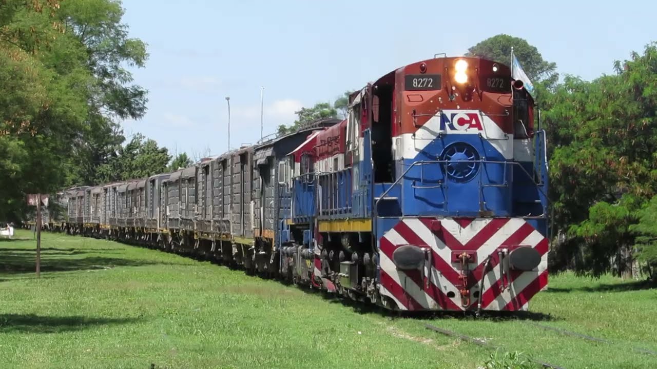 Tren Vacio de NCA saliendo de Villa Maria rumbo hacia General Deheza