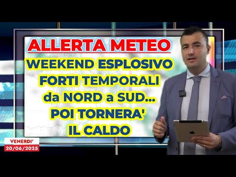 Allerta Meteo, weekend esplosivo con forti temporali da Nord a Sud. Poi torna il caldo