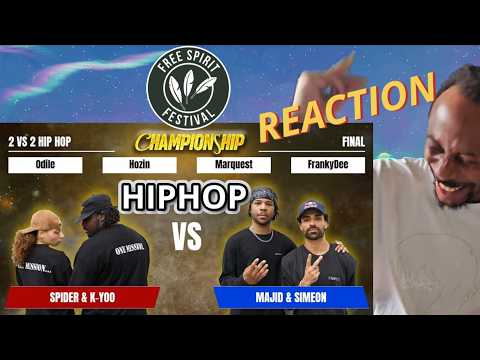 Ade Play Reacts: Freespirit HipHop Final Majid & Simeon vs Spider & K-Yoo @freespiritfestival7005