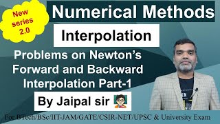 Numerical Methods || Interpolation - Problems on Newtons Forward and Backward Interpolation Part-1