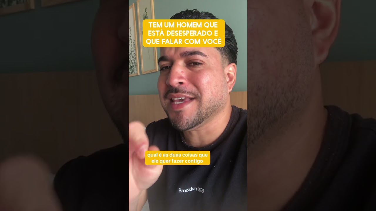 Tem um homem que está desesperado e que falar com você 