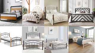 70+ Modern Metal Bed Design IDEAS - Wood and metal bed frame 2023
