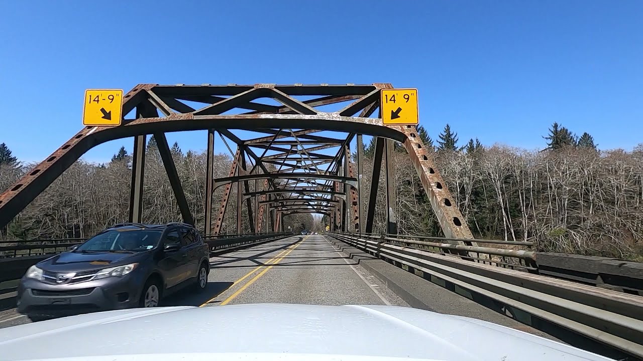 Driving from Hoquiam to Ocean Shores, Washington