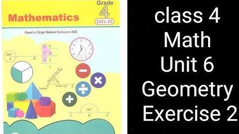 Class 4 Math | Unit 6 Exercise 2 | Geometry | Punjab Textbook Board