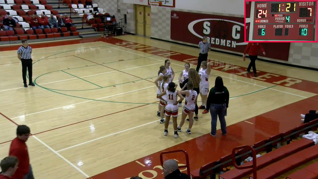 Smith Center Lady Red Vs. Plainville Lady Cardinals JV basketball YouTube