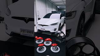 ที่สุดในรุ่น Tesla Model X เบรกเซรามิก และล้อ Unplugged Performance UP-05 ที่ G-FORCE