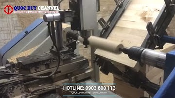 Máy Tiện CNC 1 Trục Phay Rãnh Xoắn Tự Động | Máy Tiện Gỗ CNC | Semac