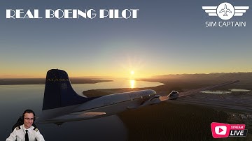REAL BOEING PILOT - MSFS 2020 - PMDG DC-6 - ALASKA
