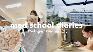 med school diaries 👩🏻‍⚕️ third year midterms study vlog