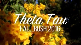 Theta Tau Fall Rush 2016