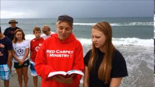Baptism Service at the Beach!