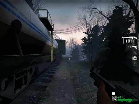 Left 4 Dead - Blood Harvest - Easy - The Train Station solo run
