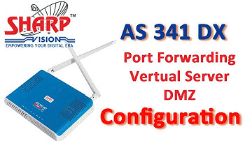 how to enable port forwarding and dmz in AS341 DX sharp vision router