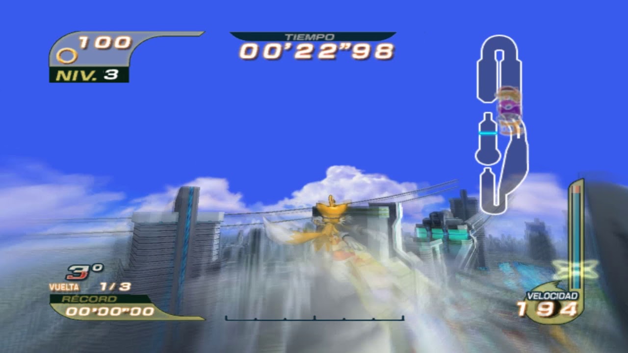 [WR] Sonic Riders: Metal City Single Lap 00'03''32 RACES - YouTube