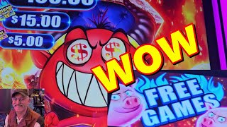 AWESOME !!!! Devils Lock Slot Machine Bonus 🔥 I Never Expected This !!
