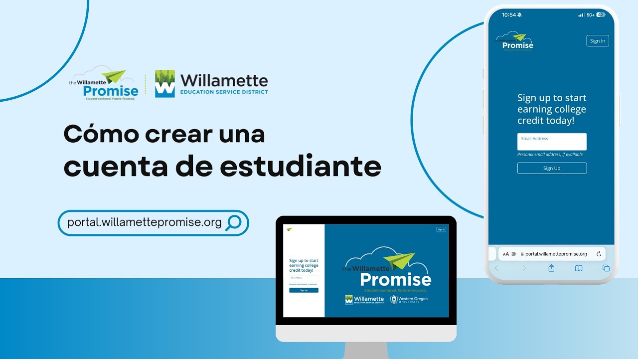 Cómo crear una cuenta de estudiante - YouTube
