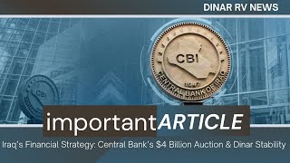 Dinar RV News Today🔥How Iraq’s Central Bank Is Stabilizing the Dinar with Massive Currency Sales🚩