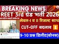 Reet 3rd grade Result 2026/Reet mains Cut-Off 2026/Reet Mains CUT-OFF/Reet 3rd grade result 2026