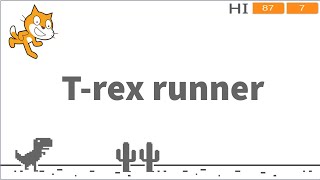 Gra T-rex runner || Scratch #8 screenshot 4