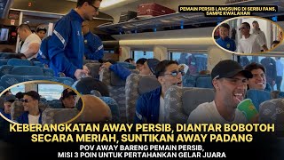 Keseruan Away Bareng Pemain Persib Ke Padang Disambut Meriah Bobotoh
