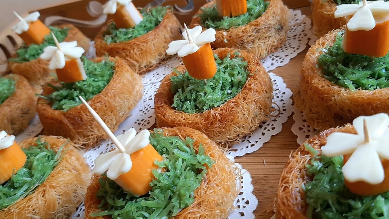 💫أروع وألذ كنافة مالحة بحشوة لذيذة ومختلفة جربوها مغاتندموش عليها💫