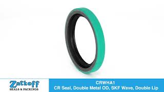 CRWHA1, CR Seal, Double Metal, SKF Wave, Double Lip