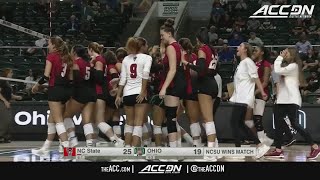 Nc State vs. Ohio ACC Volleyball Highlights (2023)