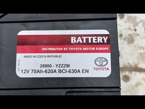 АКБ TOYOTA. Ввод в эксплуатацию новой батареи. 28800YZZZM