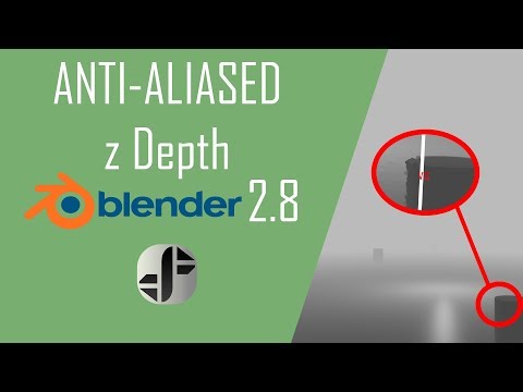 Cara mengatur Anti-Alias ​​Z Lulus di Blender 2.8 | Blender 2,8 tutorial