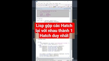 Lisp gộp các Hatch lại với nhau thành 1 Hatch duy nhất trong AutoCAD. #Merge Hatch.