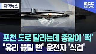 [자막뉴스] 포천 도로 달리는데 총알이 '퍽'..