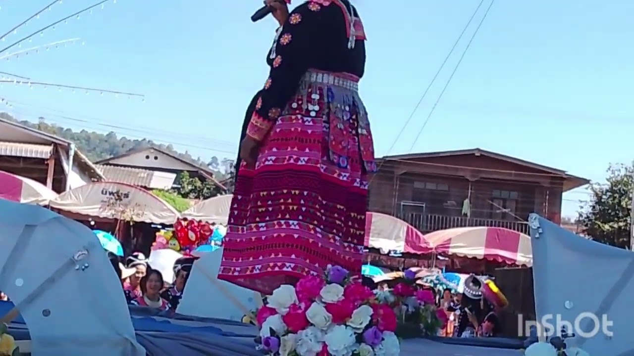 สาวใหญ่ร้องเพลงที่ปีใหม่ม้งบ้านเจดีย์โค๊ก2569