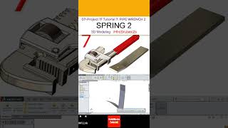 7- Project 17 |Pipe Wrench 2| SolidWorks Tutorial : spring 2 #CAD  #CAM #drawing