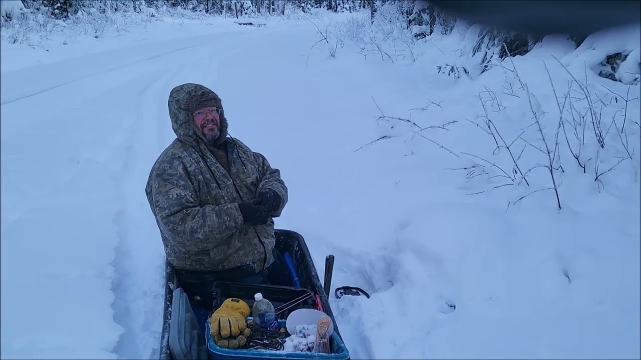 Bc Newfie winter outdoorsman, MB 750 wolf pee post set