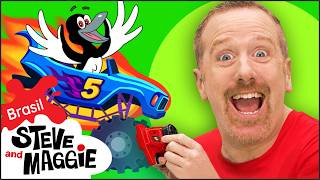 Corrida Mágica de Monster Trucks 🚗✨ e Mais para Crianças com Steve and Maggie Brasil
