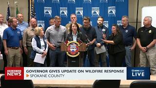 Gov. Ferguson gives update on wildfire response in Spokane County