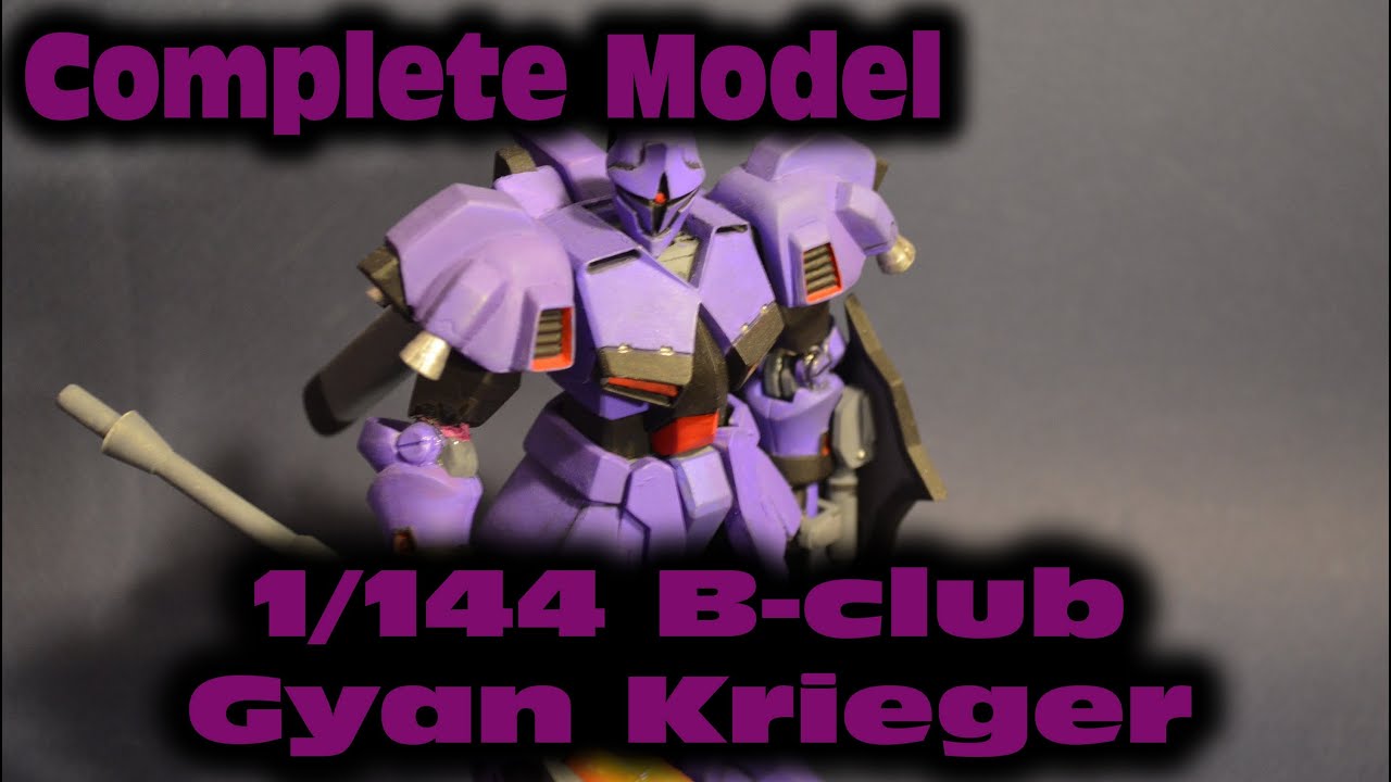 B-CLUB 1/144 ジ・O THE-O ジ・o Complete Model - B-Club 1/144 Gyan Krieger Resin Kit - YouTube