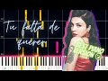 Tu falta de querer  mon laferte piano tutorial sheet  midimonlaferte tufaltadequerer