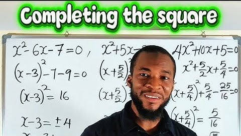 Oplossen van kwadratische vergelijkingen door de kwadratische methode te voltooien