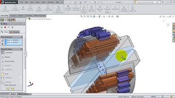 117 SolidWorks Assembly Tutorial  Perpendicular mate, distance mate HD