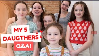 Mom of 10 ❤ Q&A with my 5 daughters!