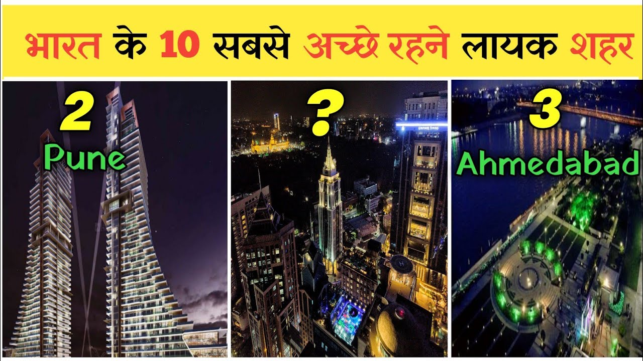 10 Best Cities in India to live in 2022(Living Index Wise) भारत के
