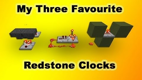 Minecraft Clocks: Hopper, sequential and comparator [redstone basics]