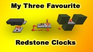 Minecraft Clocks: Hopper, sequential and comparator [redstone basics]