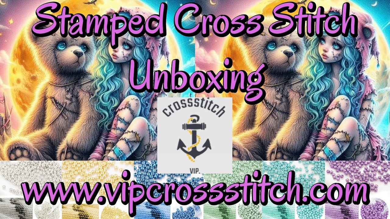 VIP CROSS STITCH 3 OF 4 #vipcrossstitch #flosstube #stampedcrossstitch ...