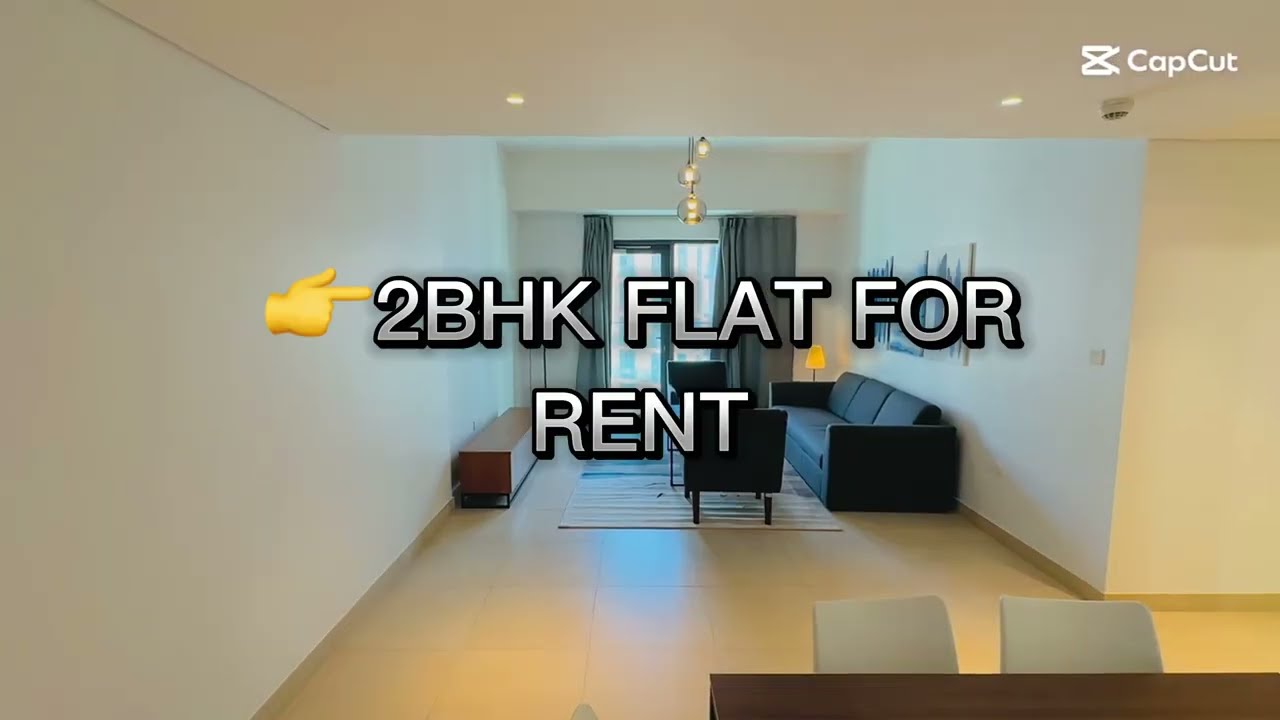 BRAND NEW 2BHK FLAT WITH SEMI CLOSED KITCHEN POOL VIEW IN EXPO VILLAGE