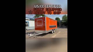How to Start a High-Volume Food Business | Siristar Orange Square Dual Axle Food Trailer #siristar