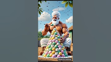 Hungry farmer even eats ants along with ice cream 🍨 #ai​ #pigeon​ #icecream​ #farmer​ #ai #cartoon