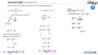 3.33 - Evaluating Logarithms