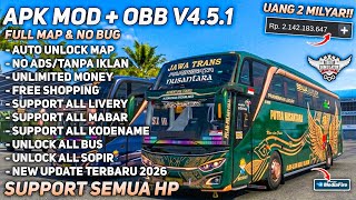 UPDATE BUSSID 4.5.1!! APK + OBB BUSSID V4.5.1 UANG TAK TERBATAS TERBARU 2026 | PETA LENGKAP & TAN... screenshot 5